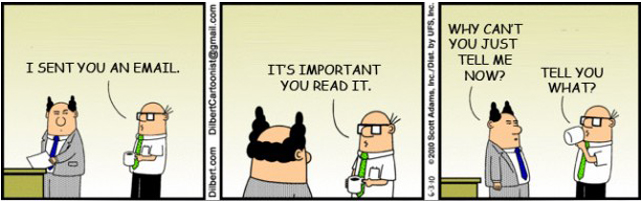 cartoon sobre e-mail