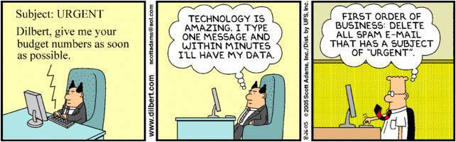 cartoon sobre e-mail